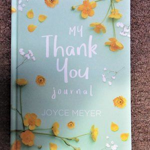 NEW Joyce Meyer My Thank You journal hardcover green yellow flowers